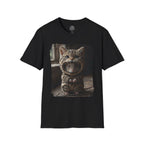 Cat Portrait T-Shirt — Cute Retro Tabby Face Print