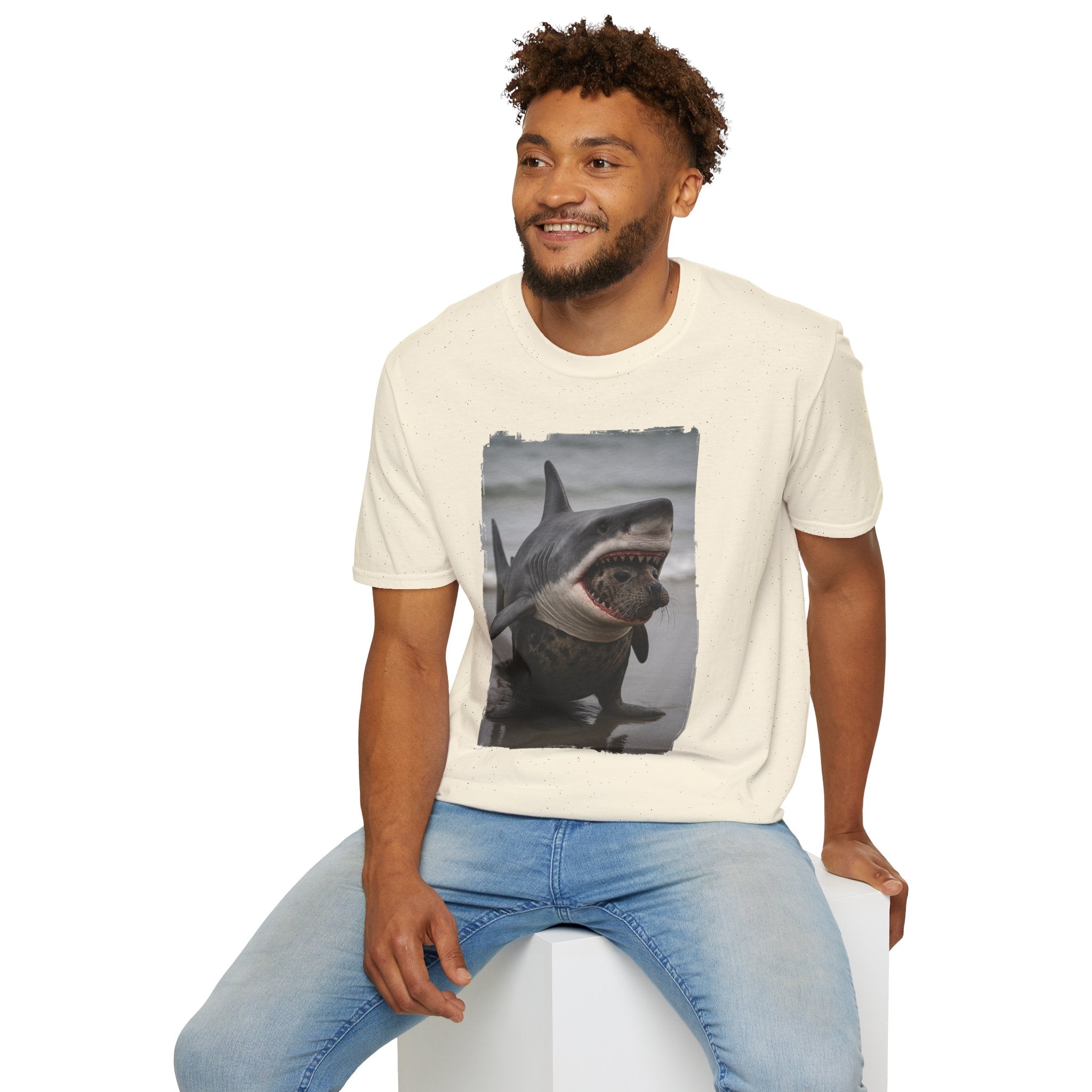 Seal in Shark’s Clothing | Funny Ocean Animal Graphic Tee | Quirky Marine Life Shirt | Creature Features Collection