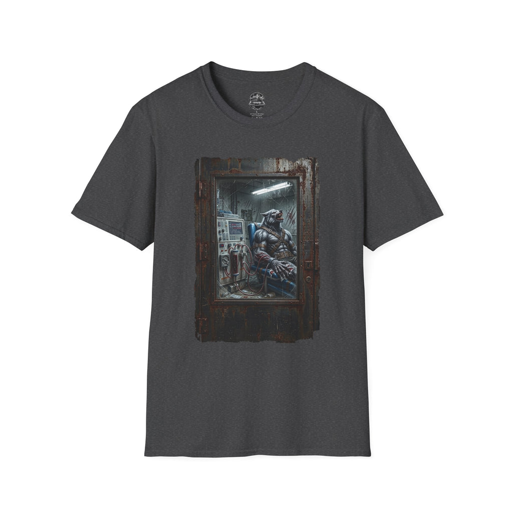 Dialysis After Dark: The Lunar Patient Werewolf Horror T-Shirt | Spooky Dialysis Tech Halloween Shirt