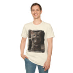 Cat Portrait T-Shirt — Cute Retro Tabby Face Print