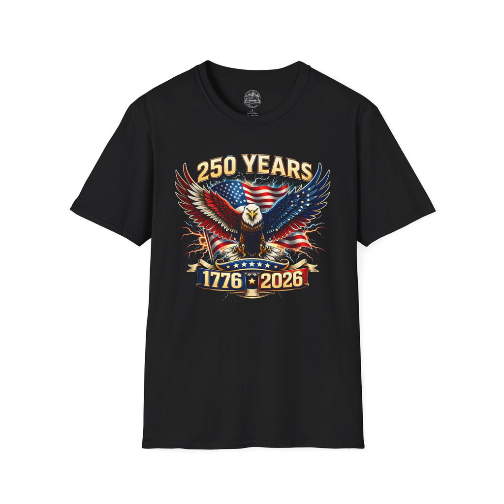 250 Years American Eagle T-Shirt — 1776–2026 Patriotic Anniversary Tee