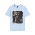 Cat Portrait T-Shirt — Cute Retro Tabby Face Print