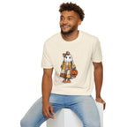 Ghost Softstyle T-Shirt with Patchwork Quilt Design