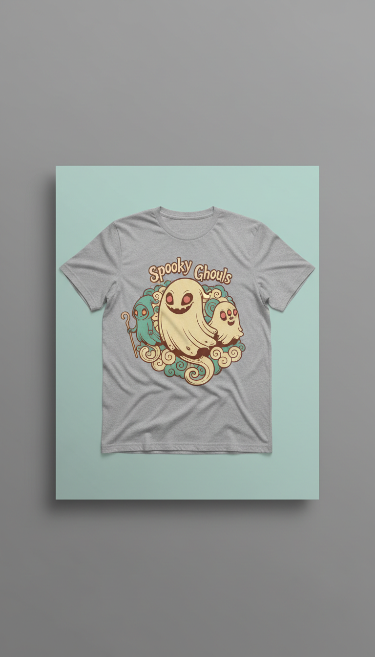 Spooky ghouls graphic tee