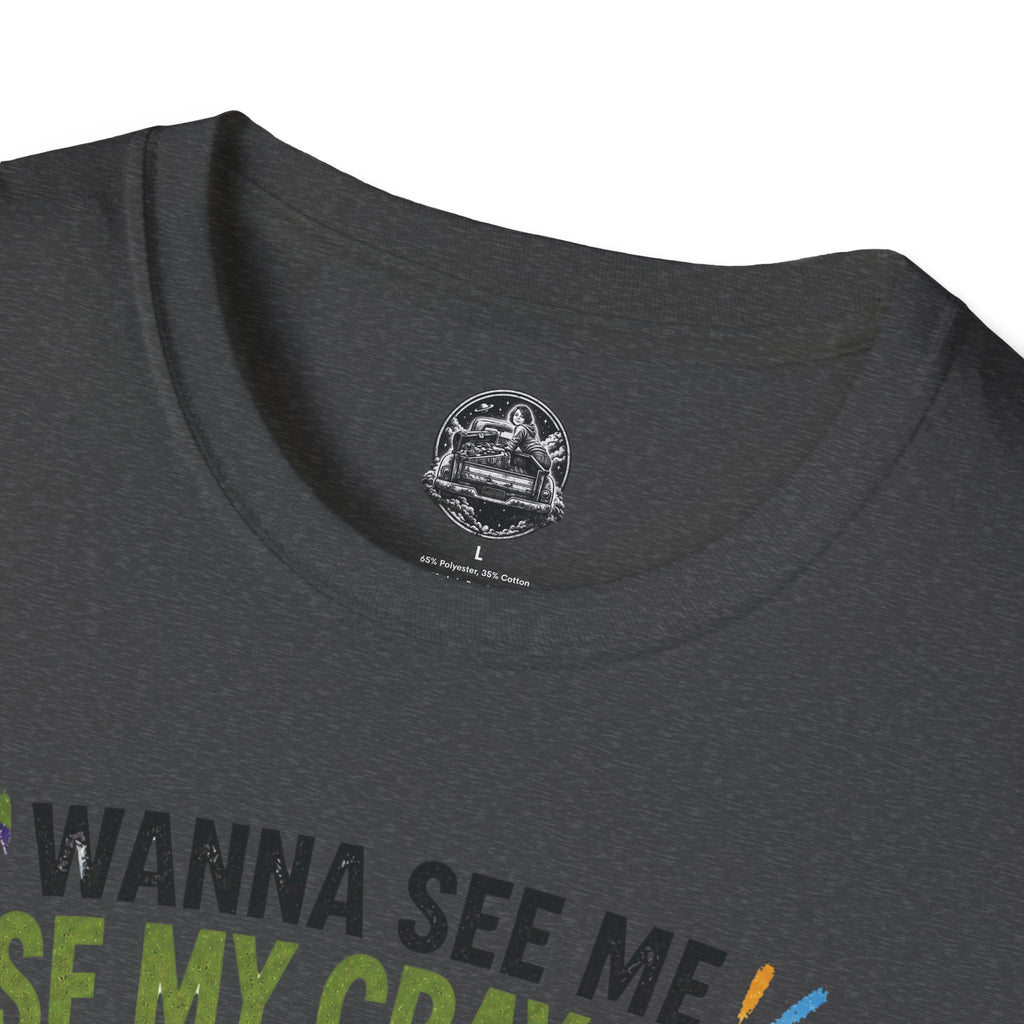 Funny Angry Turtle T-Shirt — “Wanna See Me Lose My Crayons? Do That Again…” — Teacher & Art Lover Tee