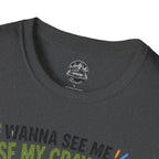 Funny Angry Turtle T-Shirt — “Wanna See Me Lose My Crayons? Do That Again…” — Teacher & Art Lover Tee