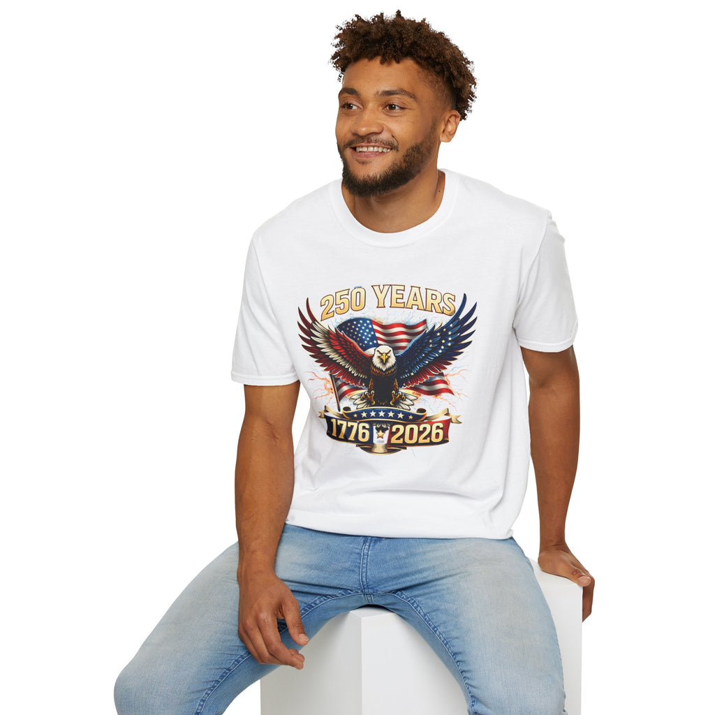 250 Years American Eagle T-Shirt — 1776–2026 Patriotic Anniversary Tee