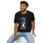 Penguin Graphic T-Shirt — "Go Ahead... Say It." Casual Statement Tee