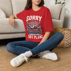 Sorry, Got Plans T‑Shirt — Cat on Couch Funny Lazy Day Tee