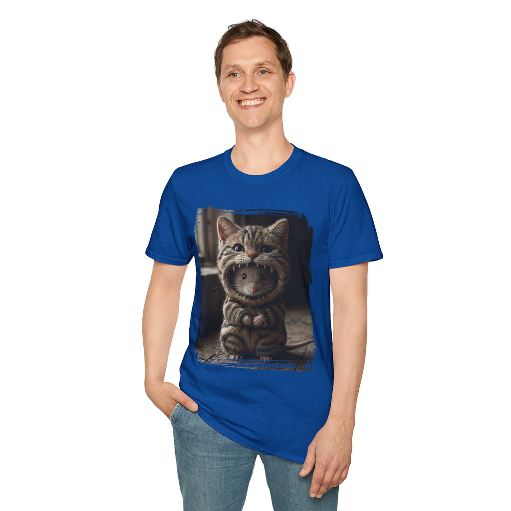 Cat Portrait T-Shirt — Cute Retro Tabby Face Print