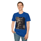 Cat Portrait T-Shirt — Cute Retro Tabby Face Print