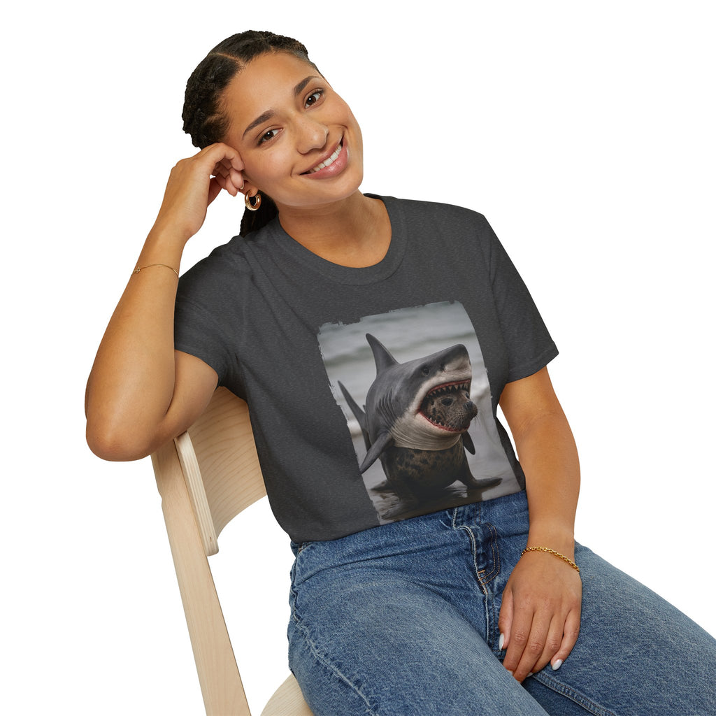 Seal in Shark’s Clothing | Funny Ocean Animal Graphic Tee | Quirky Marine Life Shirt | Creature Features Collection
