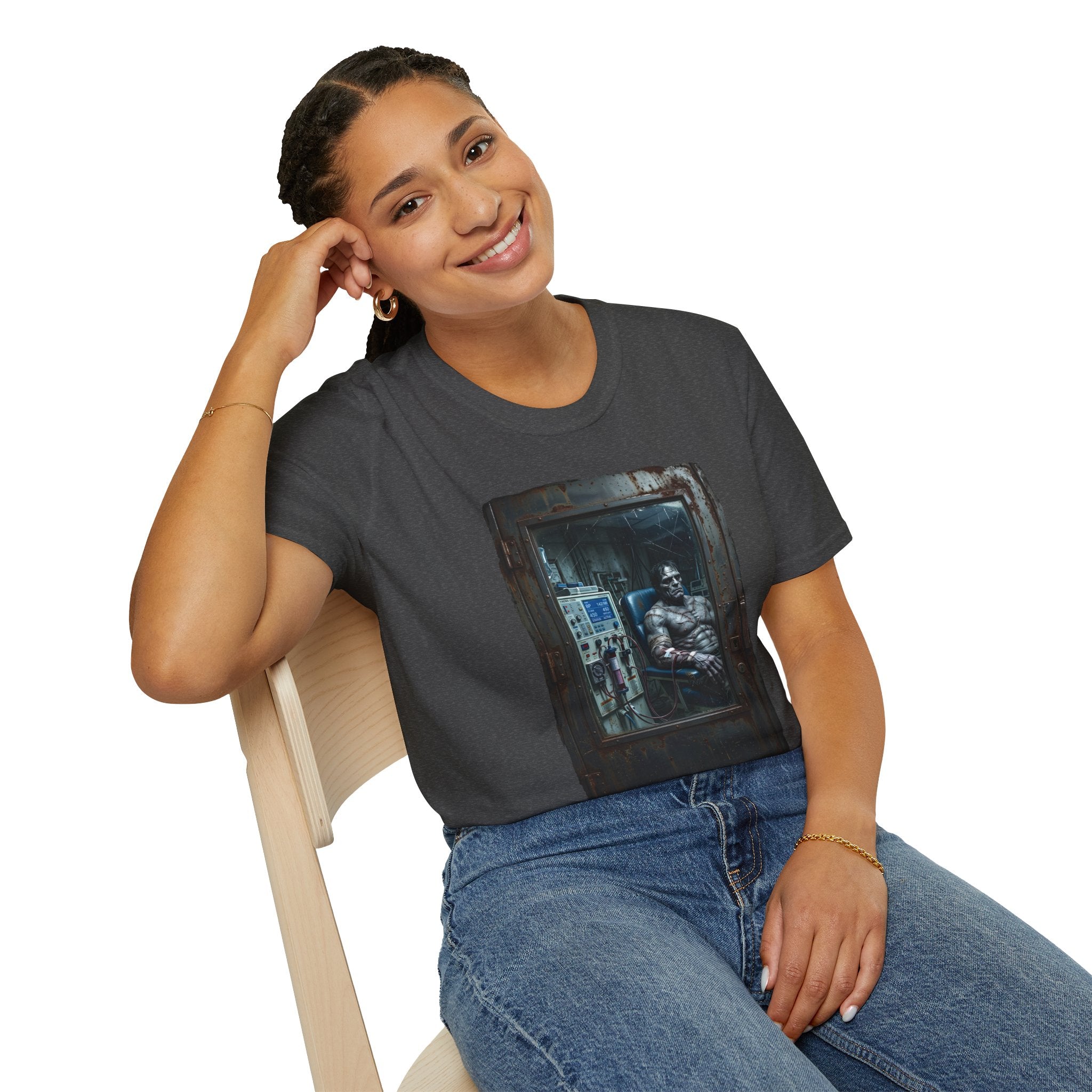 The Patchwork Patient Horror T-Shirt | Spooky Dialysis Tech Halloween Shirt