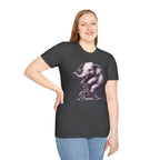 Cute Elephant on Bicycle T-Shirt — Whimsical Vintage Baby Elephant Graphic Tee