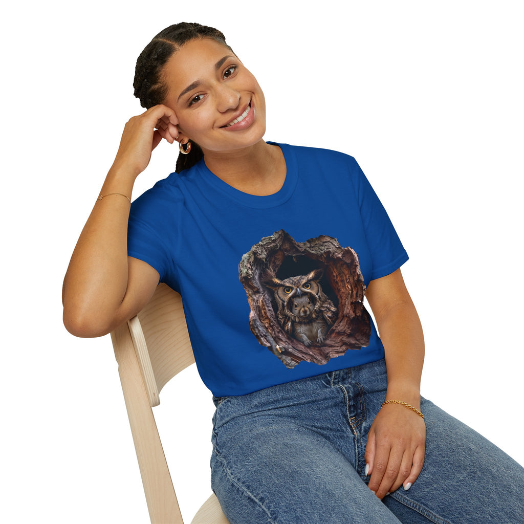 Squirrel in Owl Disguise T-Shirt — "Prey Wearing Its Predator"