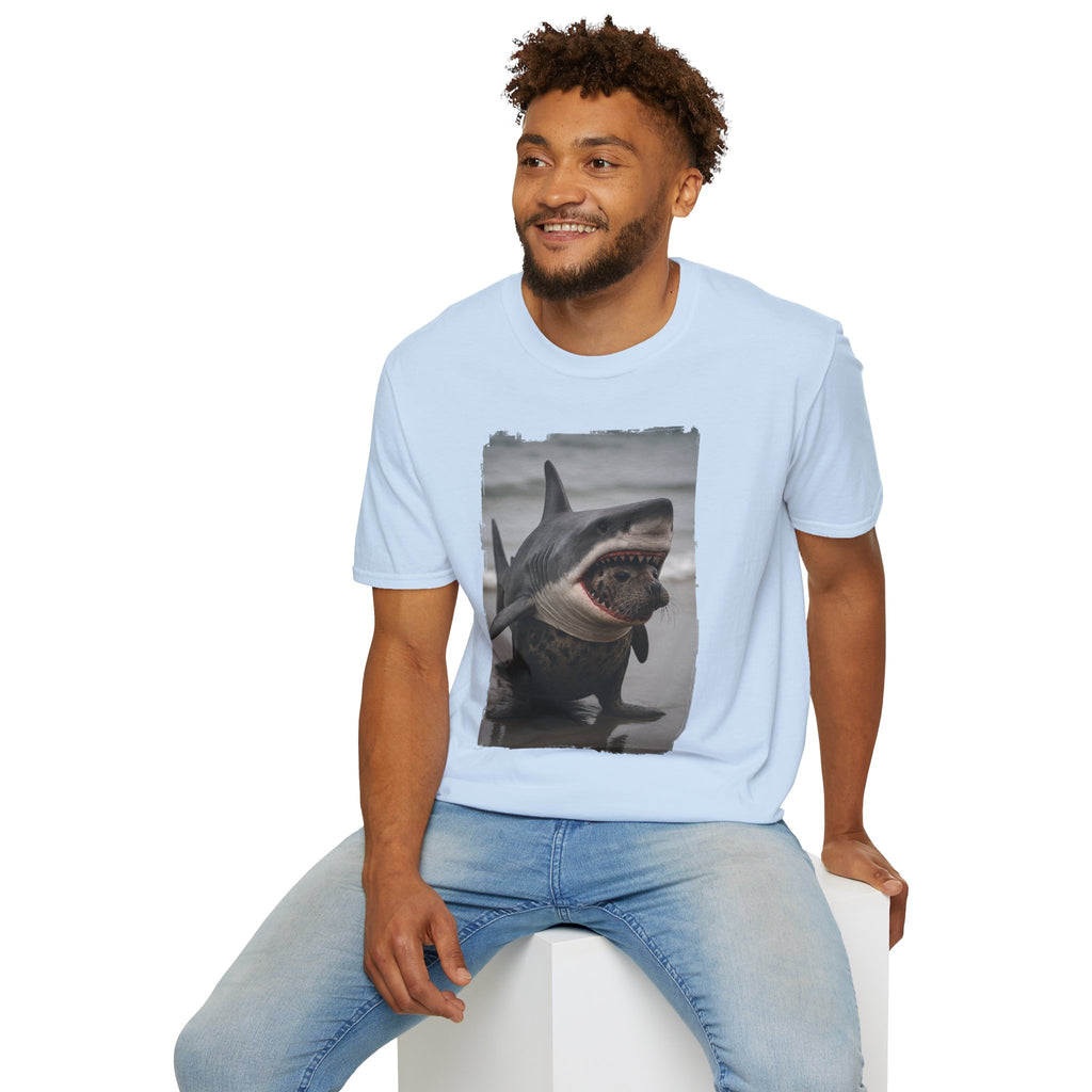 Seal in Shark’s Clothing | Funny Ocean Animal Graphic Tee | Quirky Marine Life Shirt | Creature Features Collection