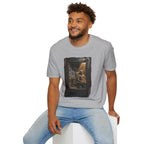 Horror Mummy Room Graphic T‑Shirt — Vintage Creepy Museum Scene Tee