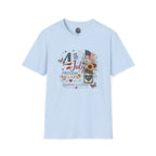 4th of July T-Shirt — "Freedom Is A Gift" Patriotic American Flag & Sunflower Tee