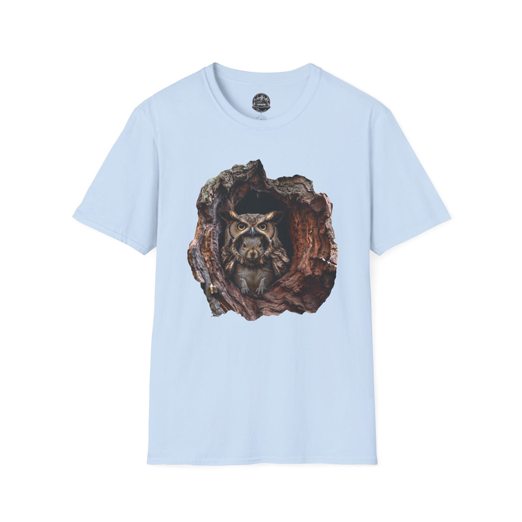 Squirrel in Owl Disguise T-Shirt — "Prey Wearing Its Predator"
