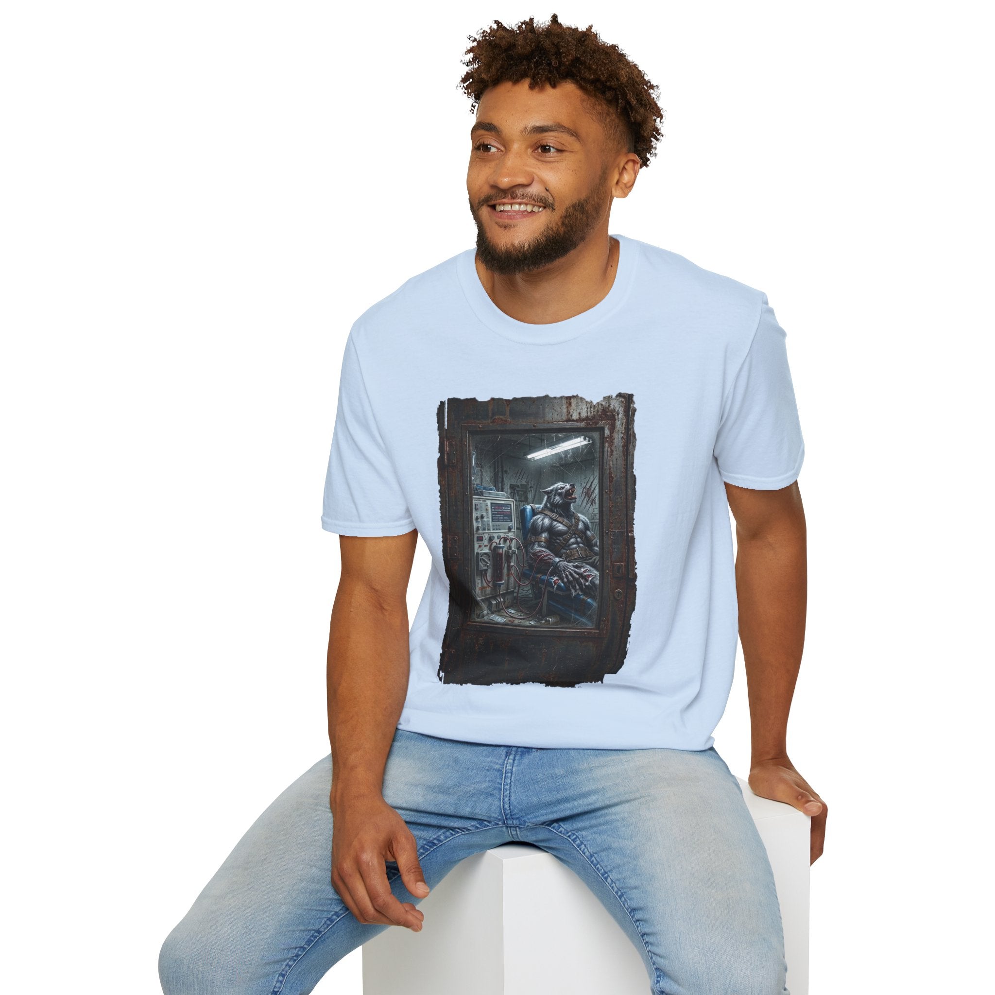 Dialysis After Dark: The Lunar Patient Werewolf Horror T-Shirt | Spooky Dialysis Tech Halloween Shirt