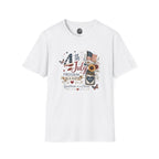 4th of July T-Shirt — "Freedom Is A Gift" Patriotic American Flag & Sunflower Tee