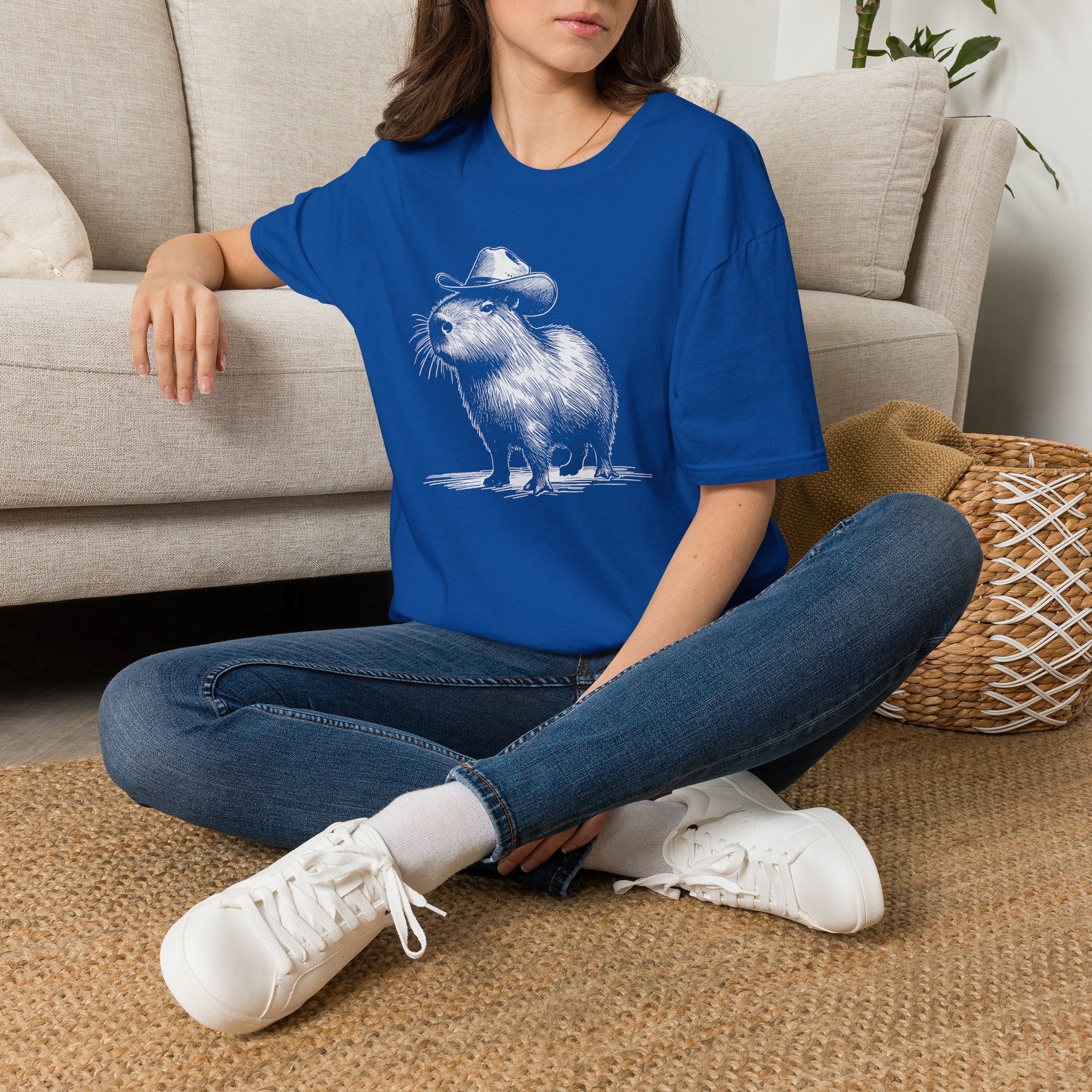 Cowboy Capybara T-Shirt — Funny Western Animal Graphic Tee