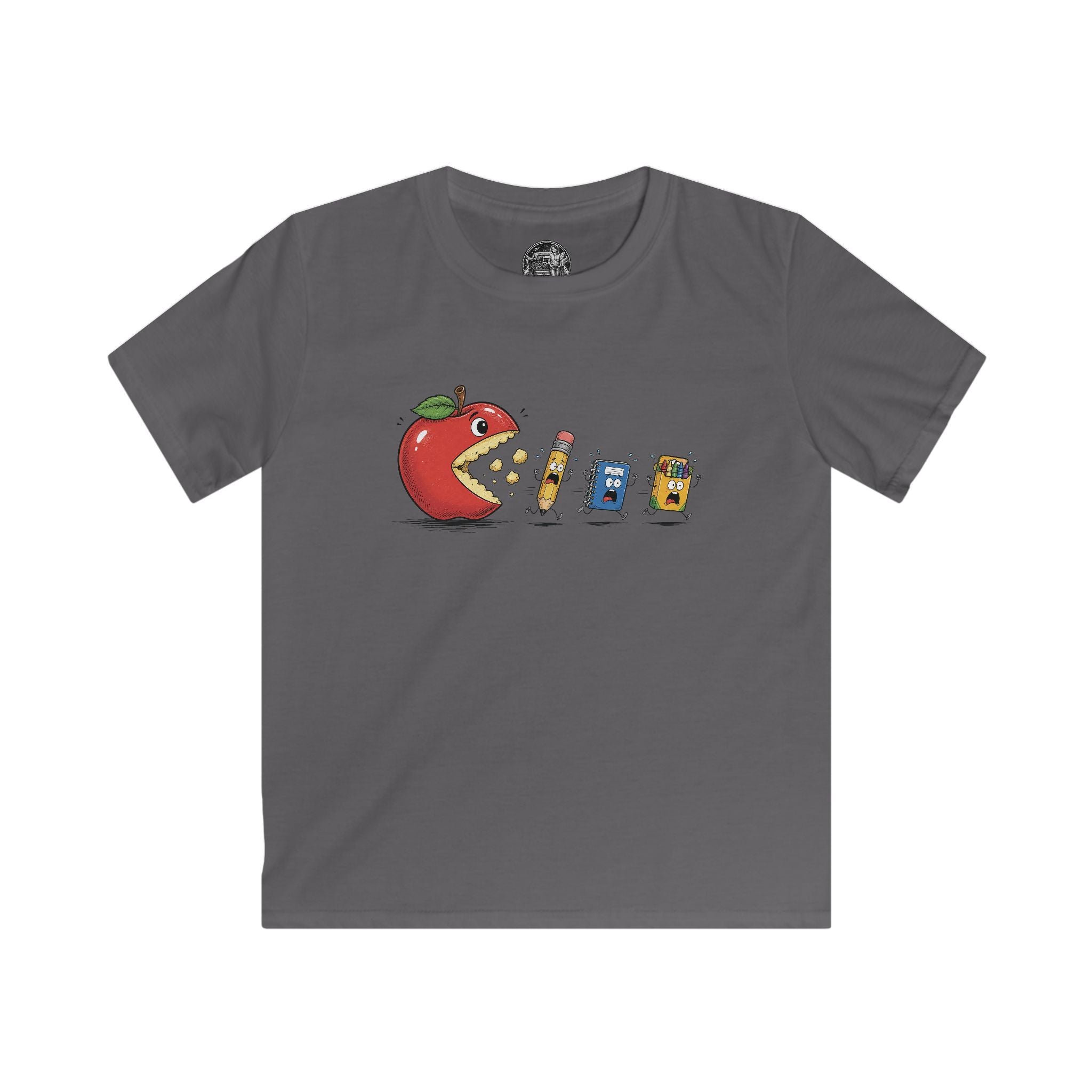 Kids Tee — Cute Apple & School Supplies Back-to-School Graphic