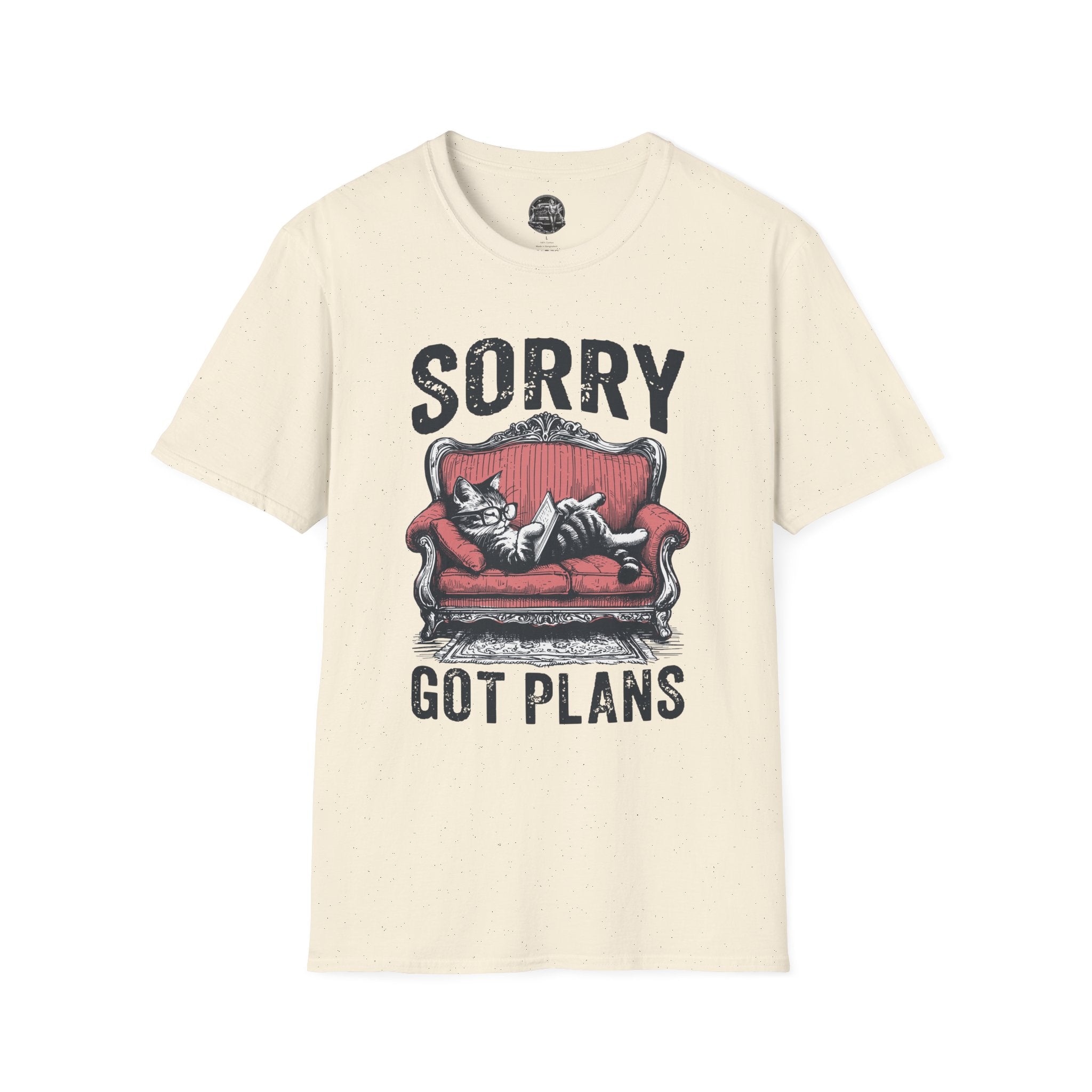 Sorry Got Plans T-Shirt — Lazy Cat Lounge Tee