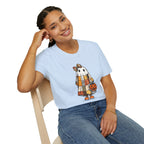Ghost Softstyle T-Shirt with Patchwork Quilt Design