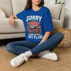 Sorry, Got Plans T‑Shirt — Cat on Couch Funny Lazy Day Tee