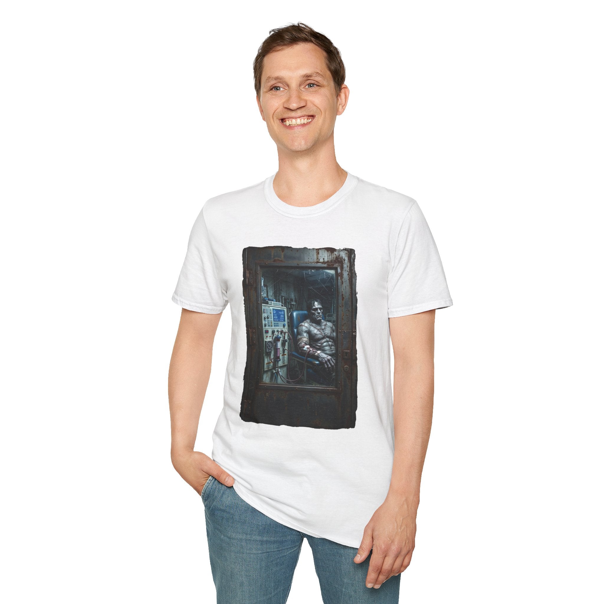 The Patchwork Patient Horror T-Shirt | Spooky Dialysis Tech Halloween Shirt