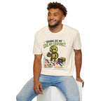 Funny Angry Turtle T-Shirt — “Wanna See Me Lose My Crayons? Do That Again…” — Teacher & Art Lover Tee