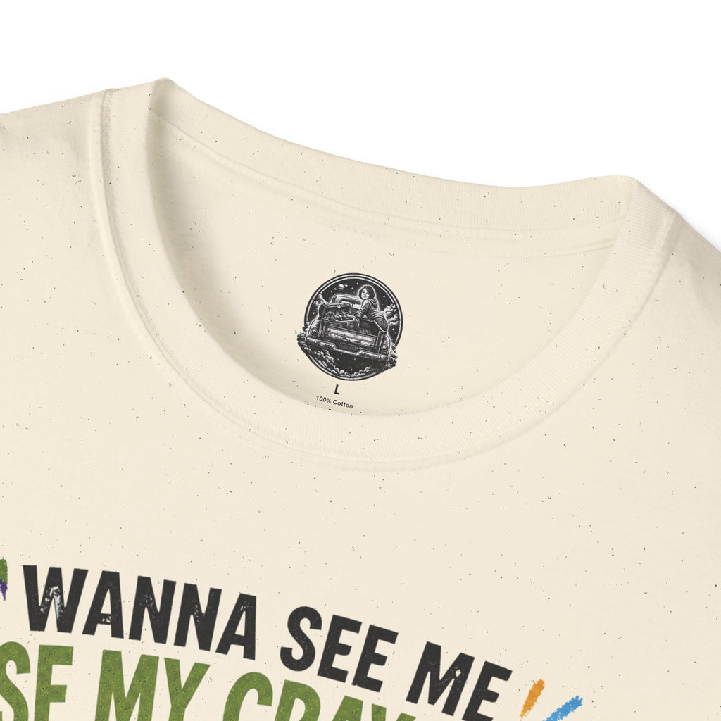 Funny Angry Turtle T-Shirt — “Wanna See Me Lose My Crayons? Do That Again…” — Teacher & Art Lover Tee