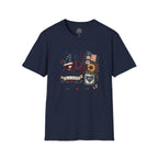 4th of July T-Shirt — "Freedom Is A Gift" Patriotic American Flag & Sunflower Tee