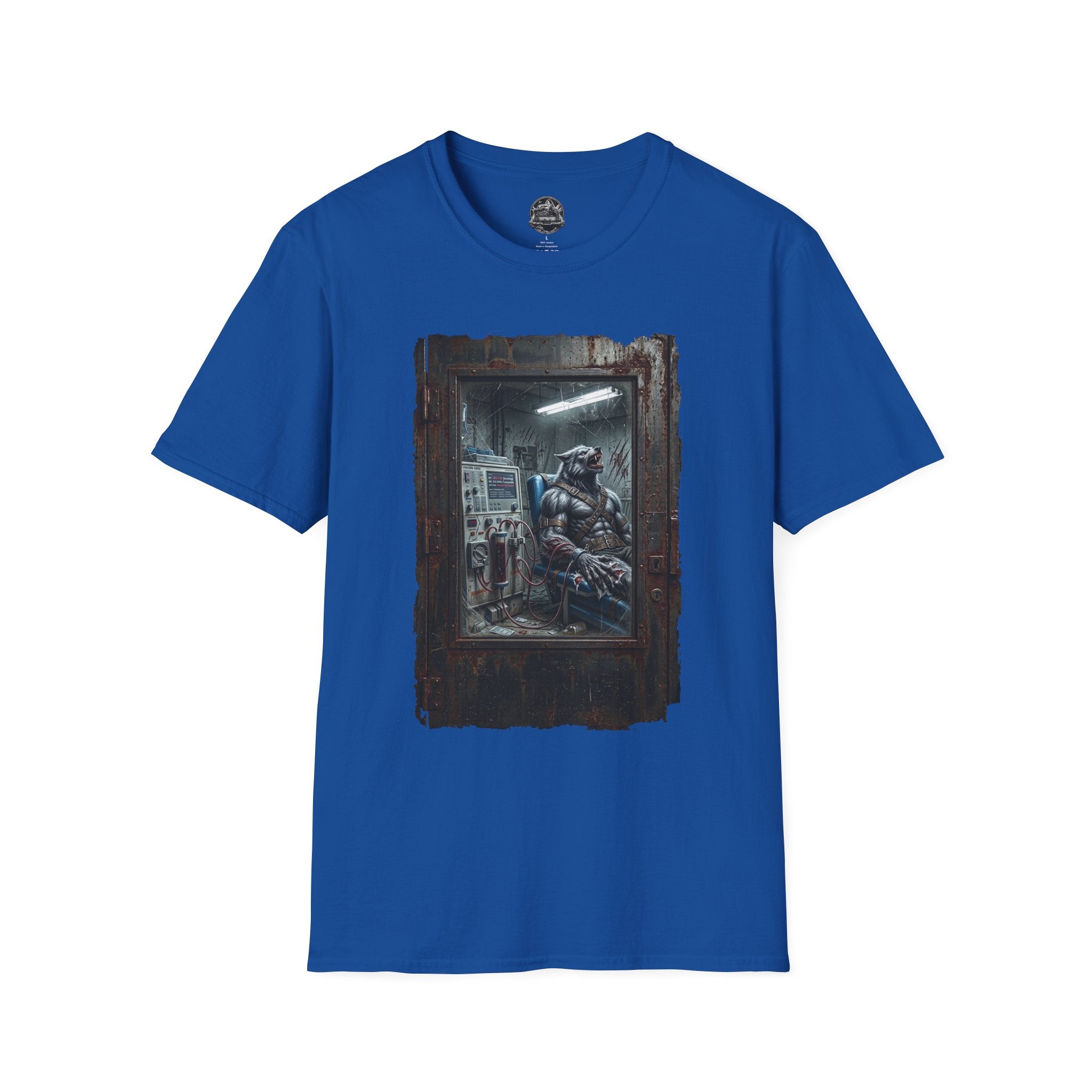 Dialysis After Dark: The Lunar Patient Werewolf Horror T-Shirt | Spooky Dialysis Tech Halloween Shirt
