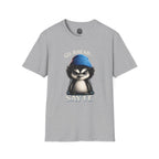 Penguin Graphic T-Shirt — "Go Ahead... Say It." Casual Statement Tee