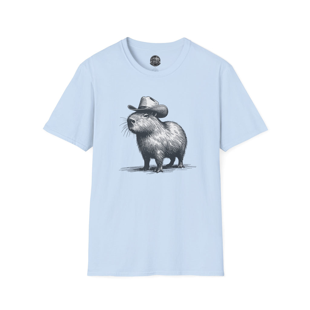 Cowboy Capybara T-Shirt — Cute Western Animal Graphic Tee