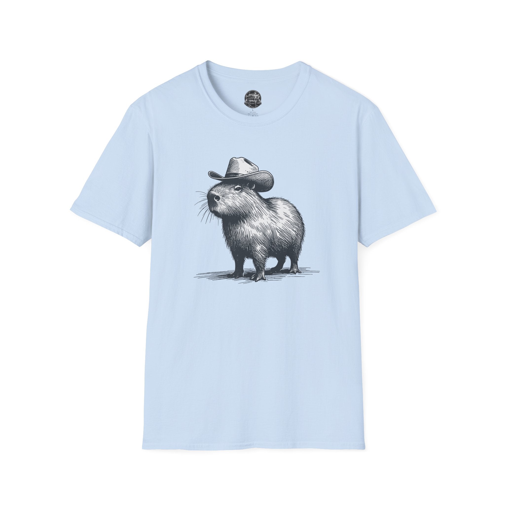 Cowboy Capybara T-Shirt — Cute Western Animal Graphic Tee