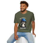 Penguin Graphic T-Shirt — "Go Ahead... Say It." Casual Statement Tee