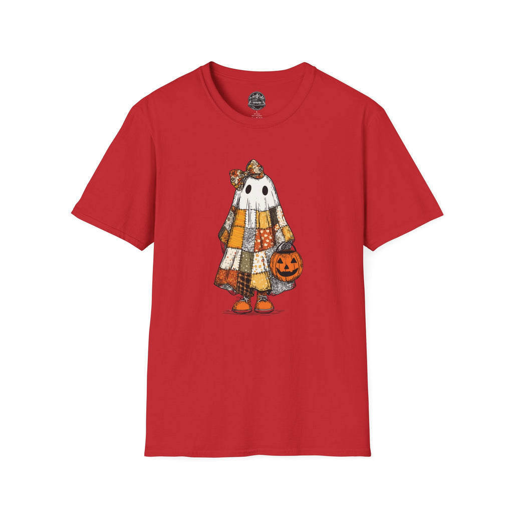 Ghost Softstyle T-Shirt with Patchwork Quilt Design