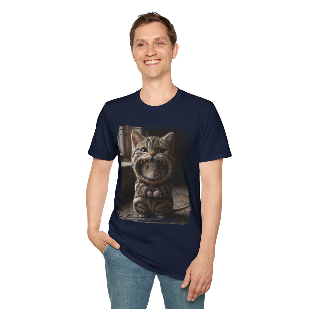 Cat Portrait T-Shirt — Cute Retro Tabby Face Print