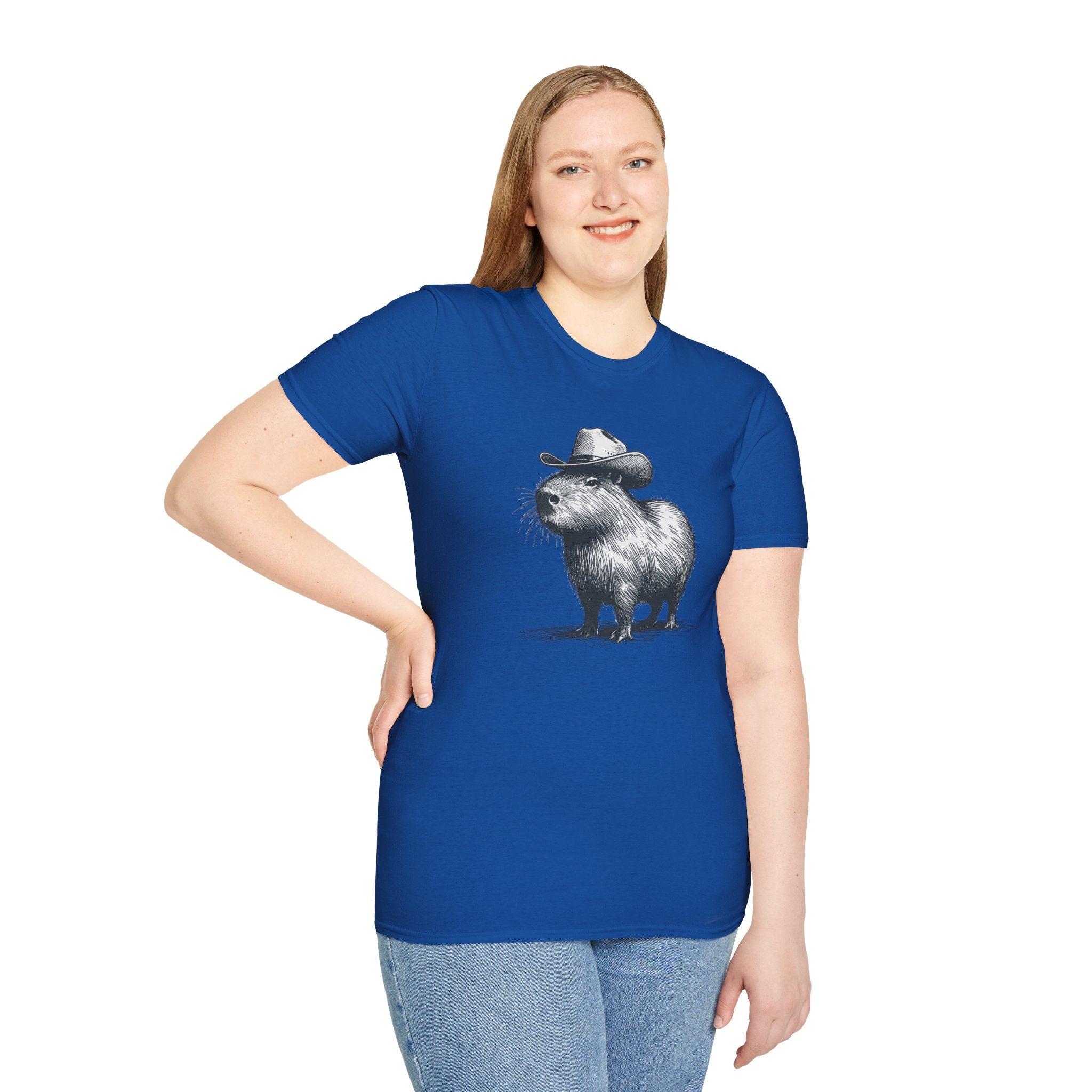 Cowboy Capybara T-Shirt — Cute Western Animal Graphic Tee