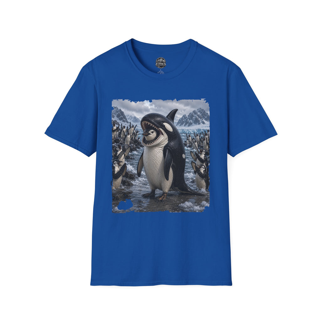 Orca & Penguin Graphic T‑Shirt — Cute Antarctic Wildlife Tee