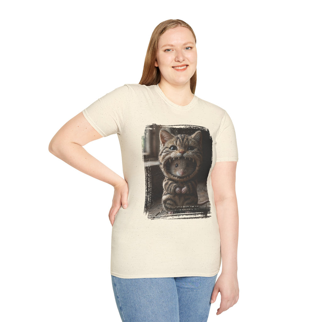 Cat Portrait T-Shirt — Cute Retro Tabby Face Print