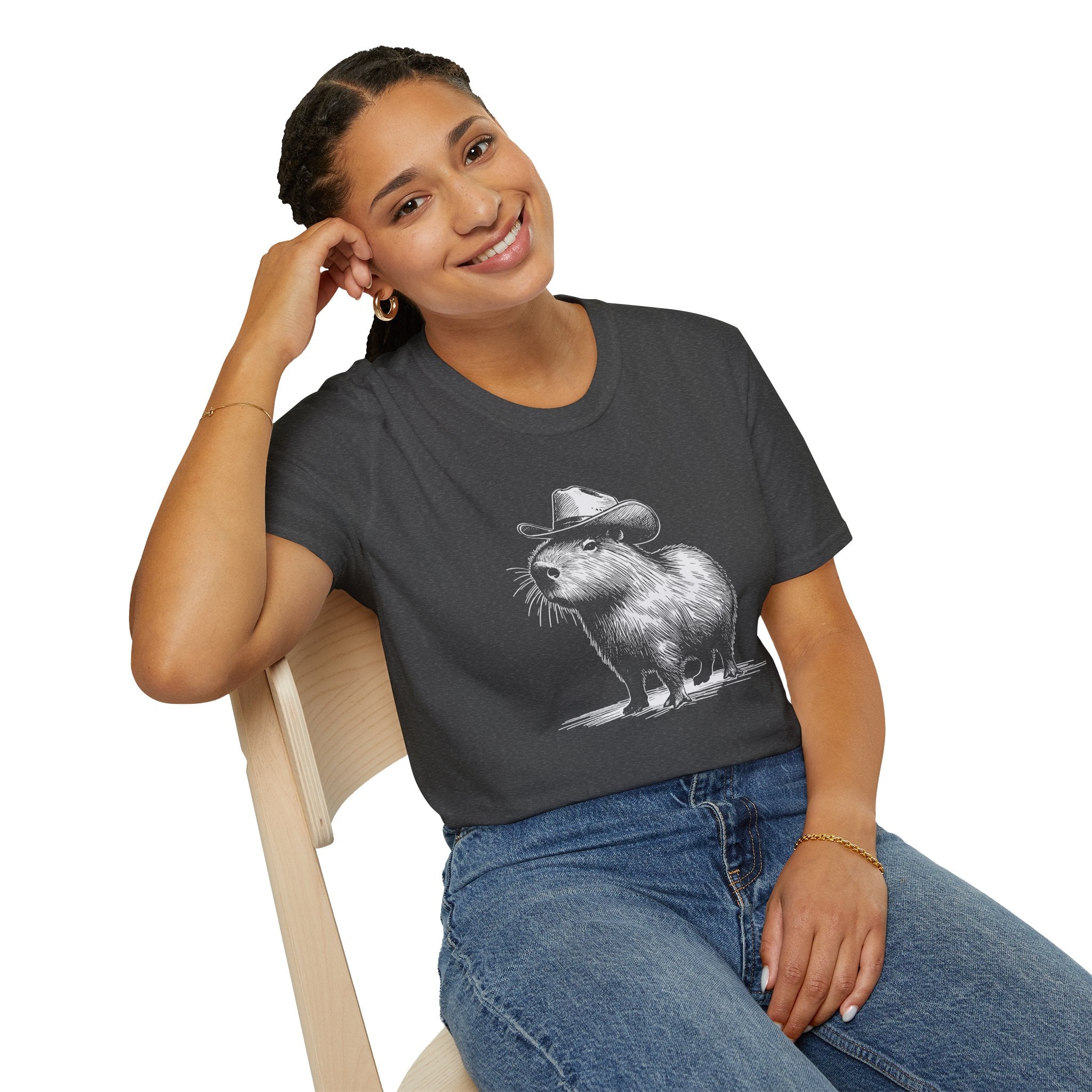 Cowboy Capybara T-Shirt — Funny Western Animal Graphic Tee