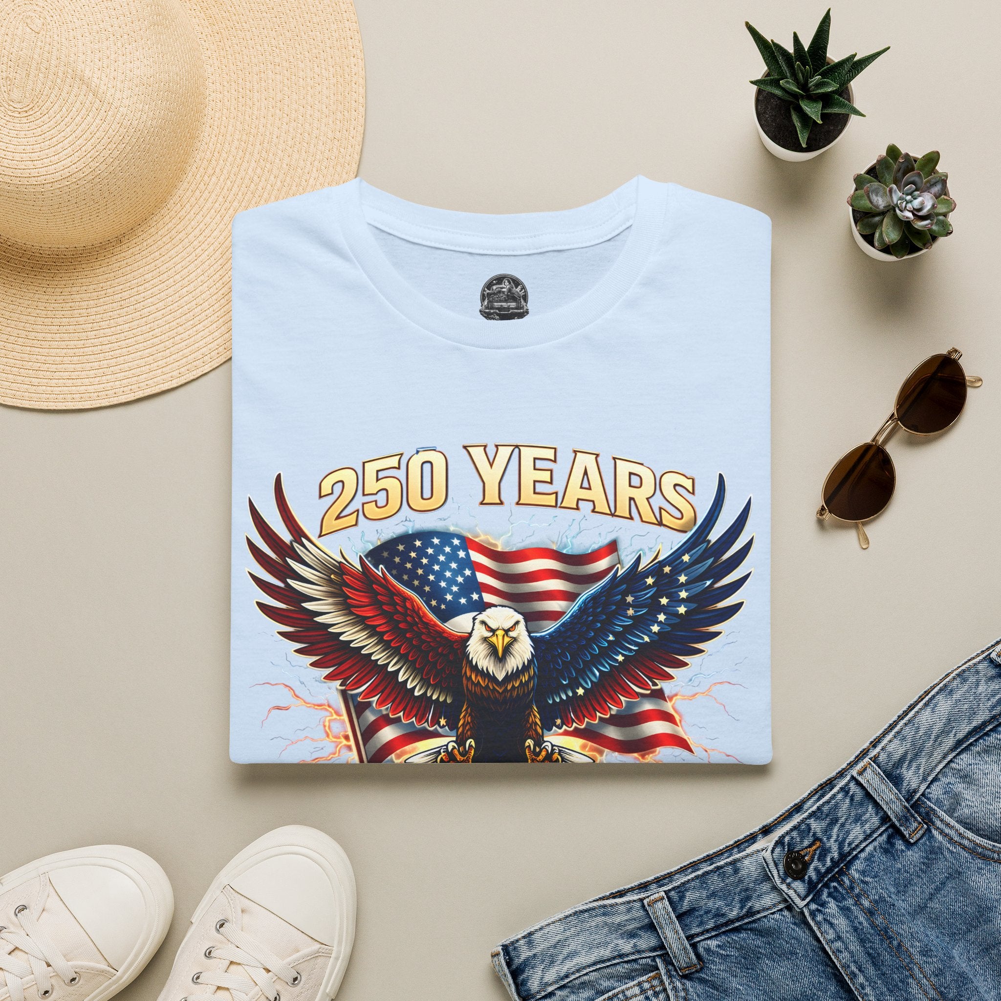 250 Years American Eagle T-Shirt — 1776–2026 Patriotic Anniversary Tee