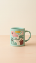 Retro Floral Ceramic Mug